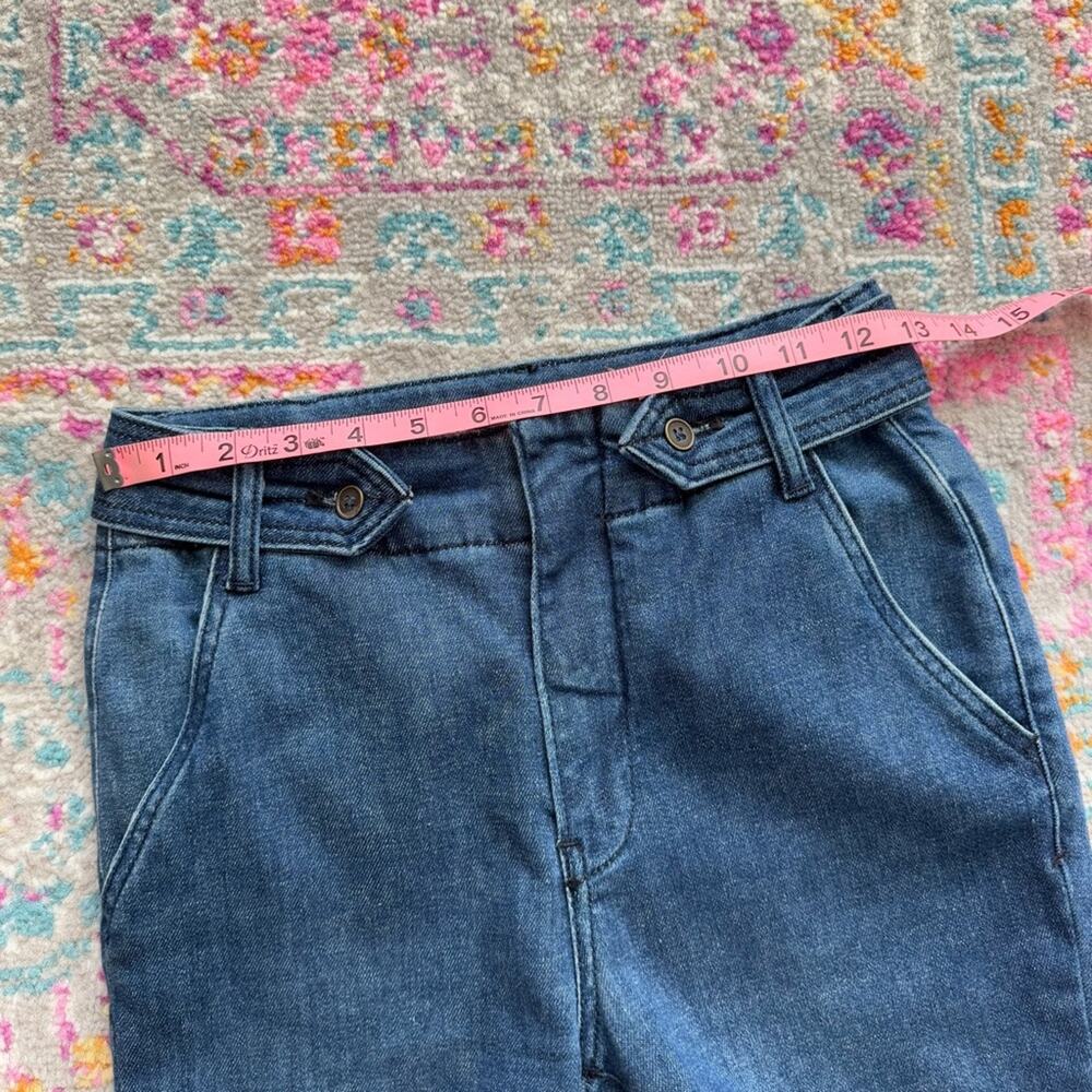 Pilcro Anthropologie Polished Mid Rise Blue Dark Wash Full Length Bootcut Jeans - Picture 12 of 15